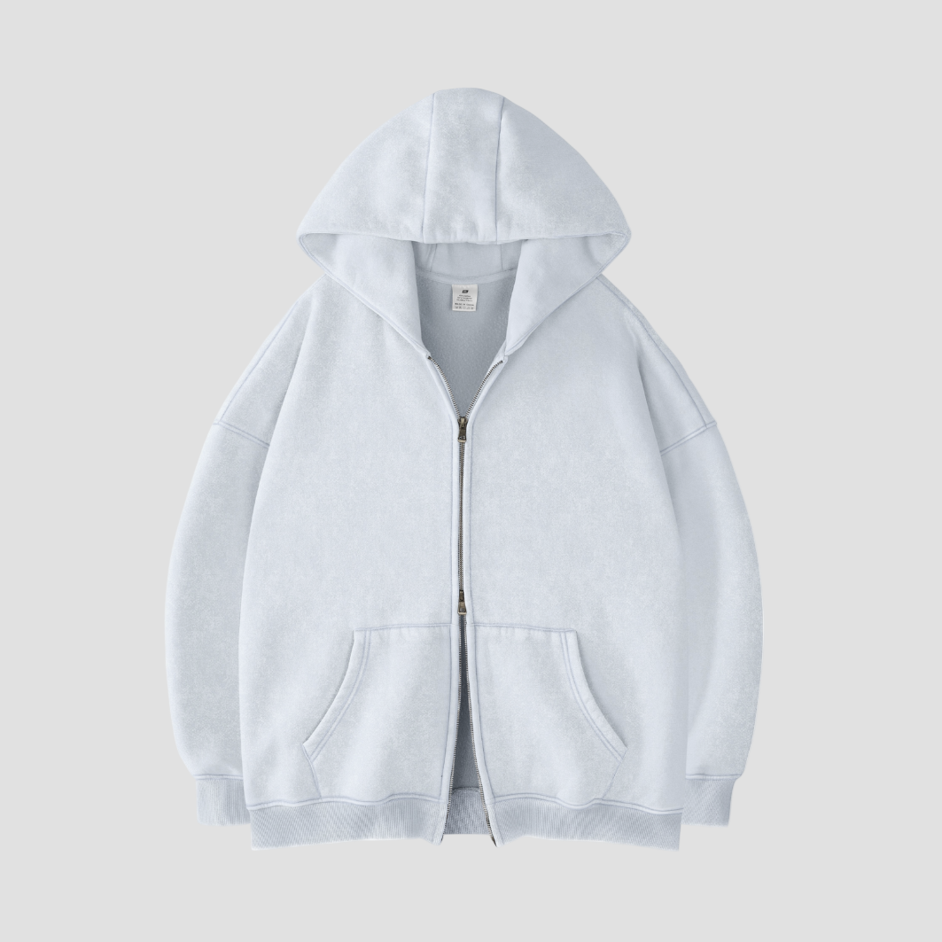 The Daily Double-Zip Oversized Hoodie